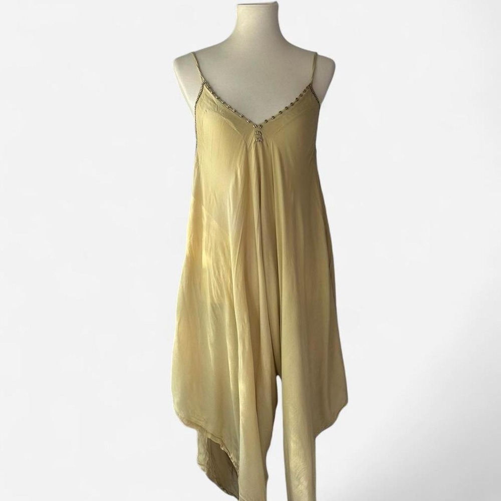 Golden rayon boho jumpsuit
